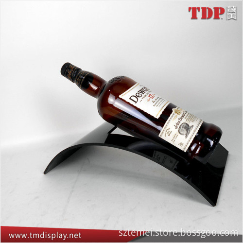 Manufacturer Wine Rack Curved Acrylic Single Bottle Wine Stands